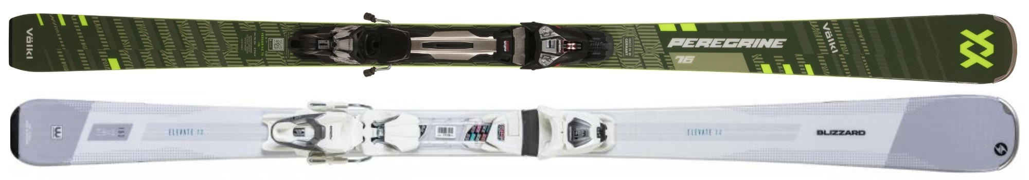 Sci Intermediate - Lunghezze sci disponibili da 135cm a 175cmVölkl Peregrine 7.6, Blizzard Elevate 7.2